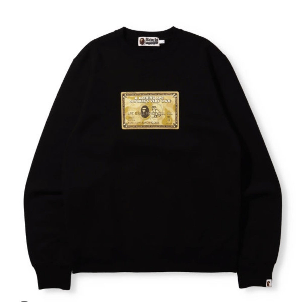 OVO X BAPE CARD CREWNECK